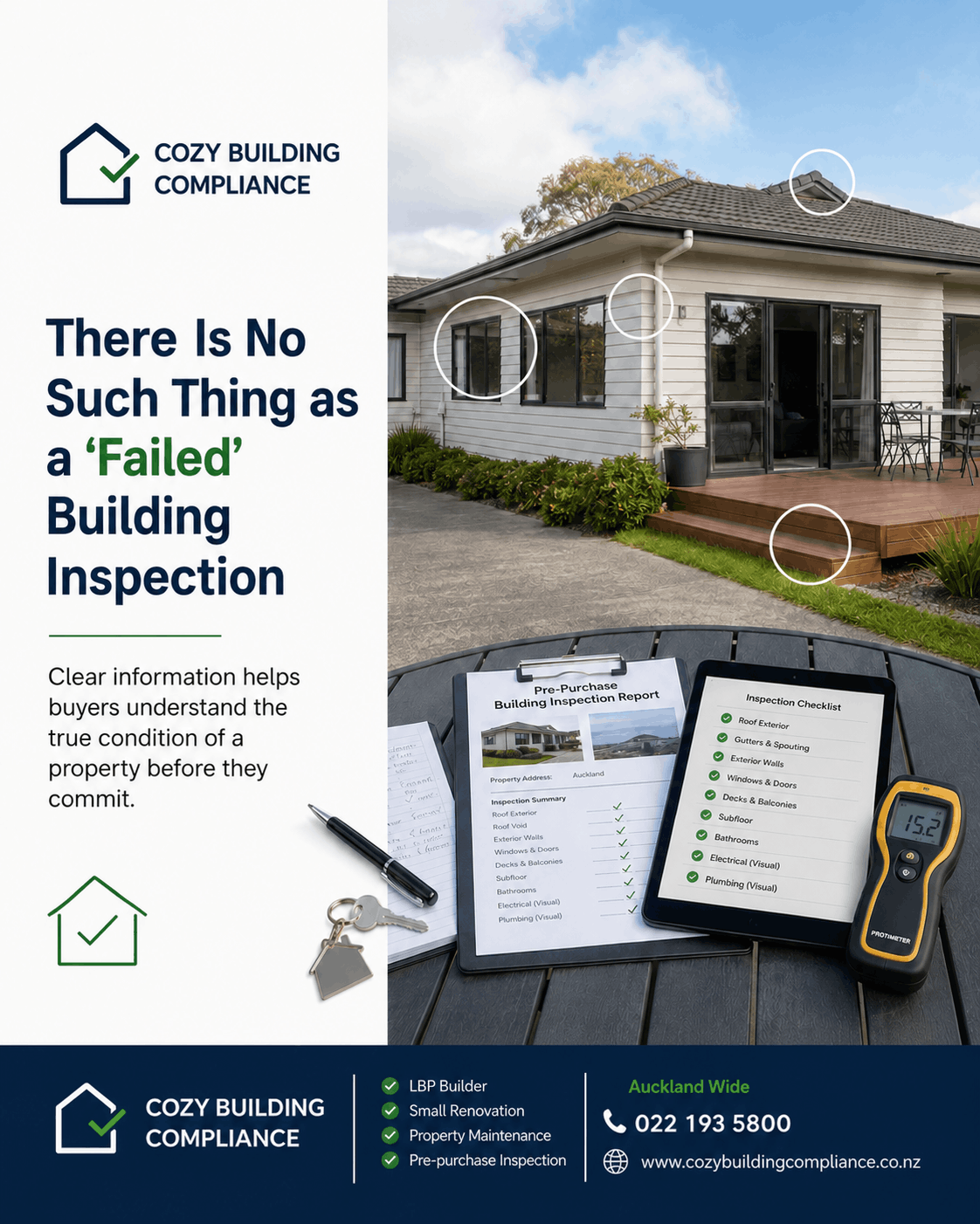 Building Knowledge｜There Is No Such Thing as a “Failed” Building Inspection — cover photo